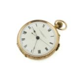 A 9ct top-wind pocket watch H/M London 1915 by M.