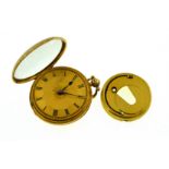 A William IV 18ct gent pocket watch, key-wind fusee movement numbered 4710 & initials DBH,