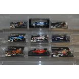 7 boxed Minichamps/ Pauls Model Art Formula 1 diecast racing car models in 1:43 scale together with