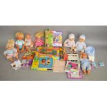 A mixed lot which includes; Railway set A by Childs Guidance Toys, My Toy Farm Set, dolls etc.