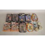 A mixed lot of figures which includes; Battlestar Galactica, Babylon 5 and Farscape,