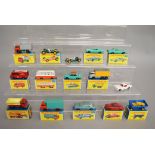 13 boxed Matchbox 1-75 series 'Regular Wheel' diecast models, including 19 Lotus, 26,