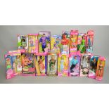 18 Barbie dolls by Mattel, which includes; Olympic Skater Ken, Kenyan Barbie, Teen Skipper,