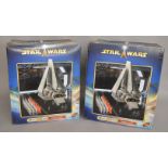 2 Hasbro Star Wars Return of The Jedi Imperial Shuttle vehicles, both boxed (2).