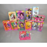 A mixed lot of dolls which includes; Pink Power Ranger Kimberly, Totally Spies, Girlz etc,