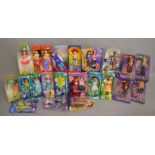 22 dolls which includes Tinker Bell, Bratz, Toy Story 2 Jessie, Mary Poppins, peter Pan etc,