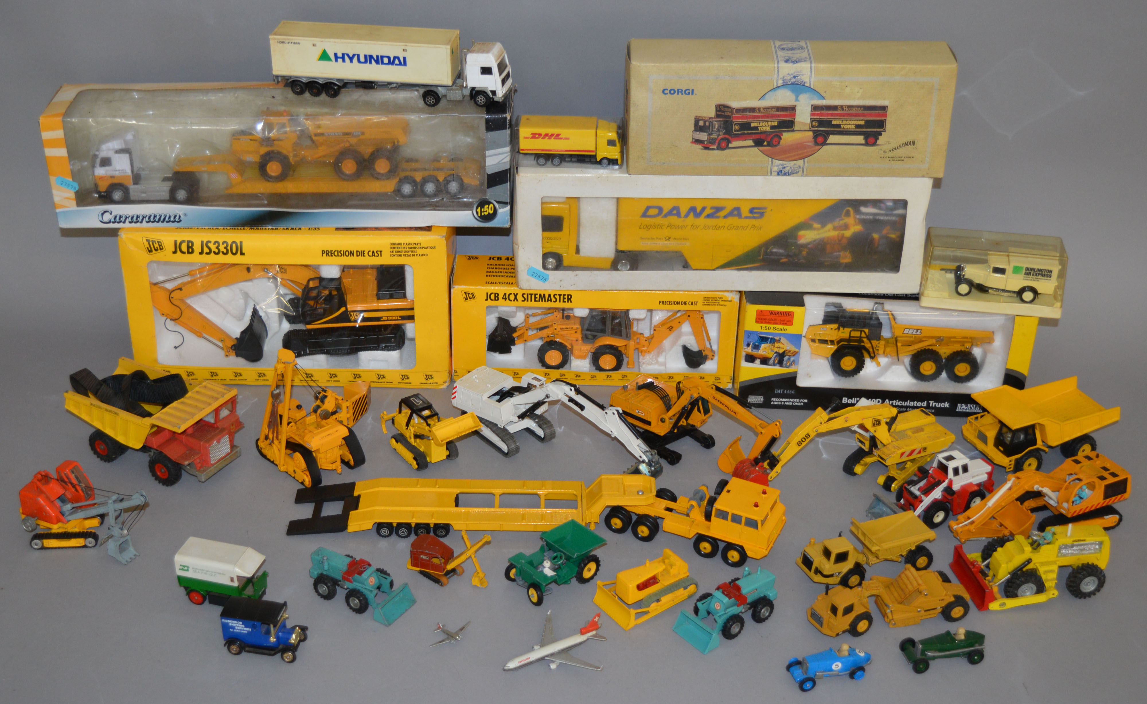 6 boxed diecast vehicles including 1:50 scale trucks by Eligor, a Corgi 97892 'S.