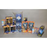20 Doctor Who figures and memorabilia including collectors statues, Sonic Screwdriver Torches etc,