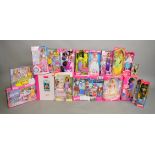 18 Barbie dolls by Mattel which includes; Happy Family Midge and baby, Country Bride Barbie,