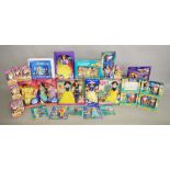 A mixed lot of Disney dolls and figure sets, which includes; Snow white and the Seven Dwarfs,