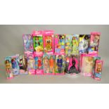 19 Barbie dolls by Mattel, which includes; Tropical Beach Ken, Tropical Beach Barbie,