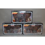 3 Star Wars The Trilogy Collection Sandcrawlers, all boxed (3).