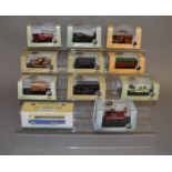 EX-SHOP STOCK: Eleven Oxford Diecast 1:76 models including Military, Showtime, Commercials etc,