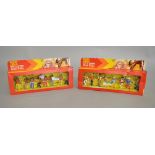 Two boxed Timpo 'Wild West' figure sets, each containing eight plastic figures, Ref.