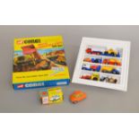 A boxed Corgi Toys 233 Heinkel Economy Car in orange,