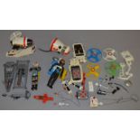 A small quantity of unboxed parts and accessories for 'Major Matt Mason' by Mattel,