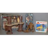 Star Wars Ewok Village and Rancor monster (one arm is detached) both by Palitoy,