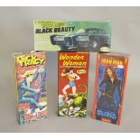 Ex Shop stock - 4 boxed model kits, which includes; Wonder Woman, Dick Tracy,