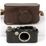 Black Leica III Body #129741. (condition 5/6F). With a good ERC.