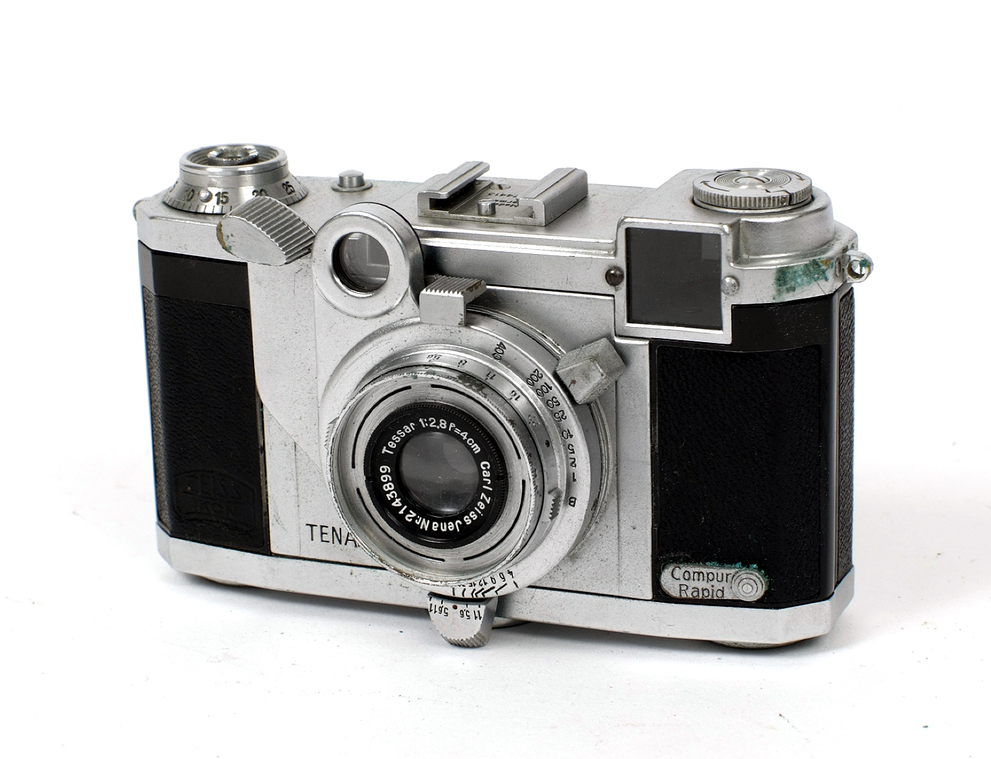 2 Zeiss Ikon Coupled Rangefinder 35mm Cameras. Zeiss Tenax with CZJ 4cm f2. - Image 3 of 3