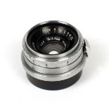 Chrome W-Nikkor 3.5cm f2.5 Contax/Nikon Rangefinder Fit Lens. (condition 4F).