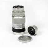 Leitz Elmar 9cm f4 Screw Mount Lens. #1498005. Slight surface marks, hence condition 5/6F.