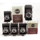 5 Ensign Selfix Roll Film Cameras.