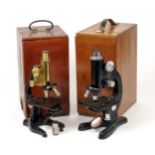 Leitz Brass & Watson Stereo Microscopes.