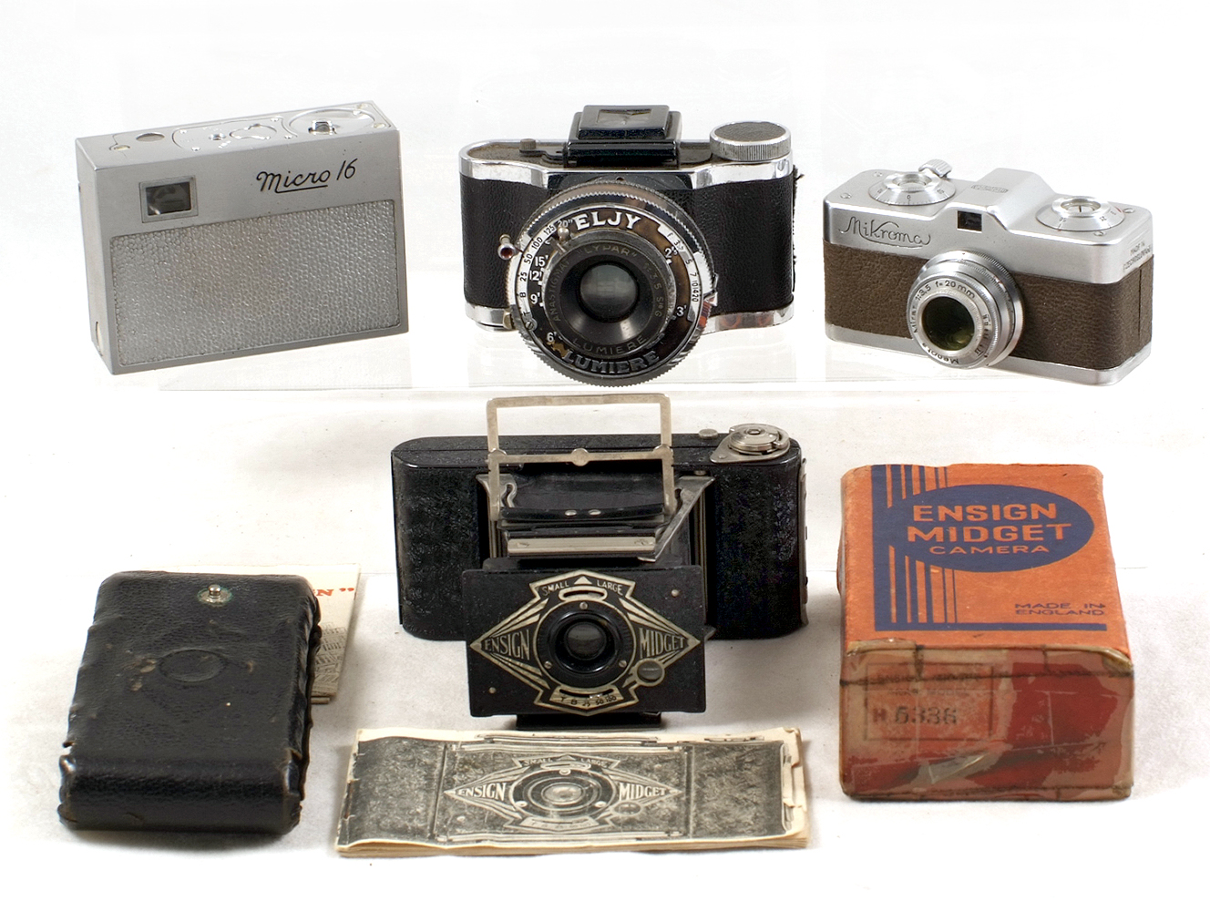 Eljy, Meopta & Other Sub Miniature Cameras.