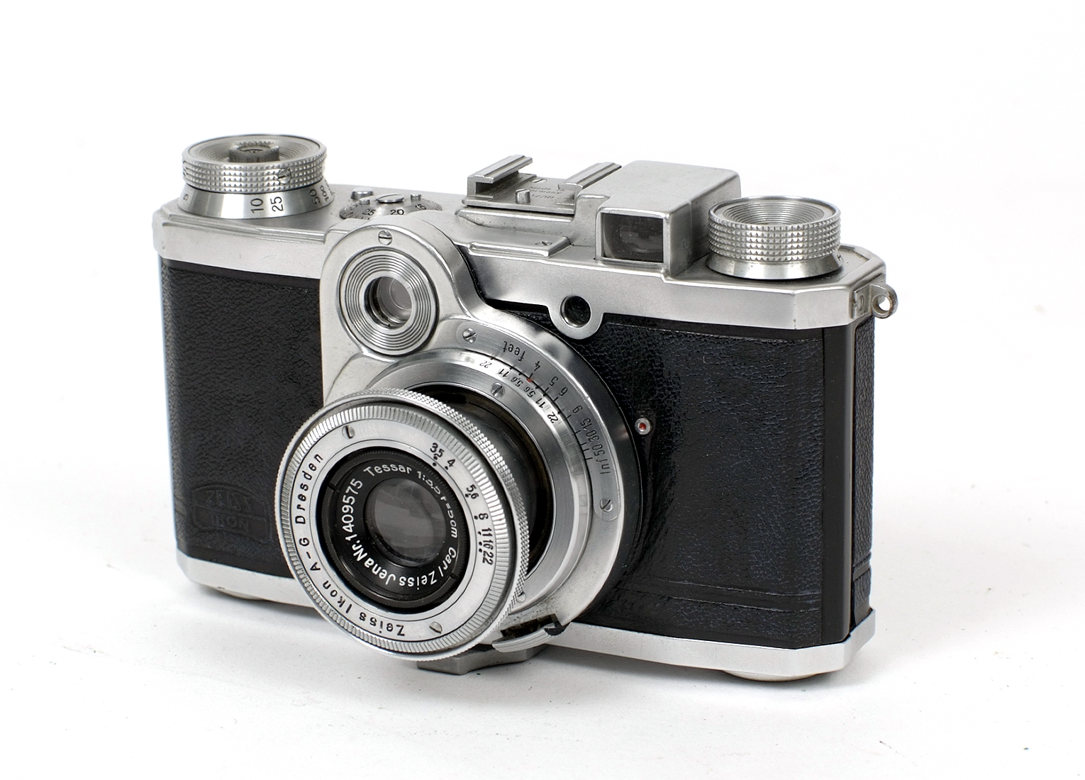 2 Zeiss Ikon Coupled Rangefinder 35mm Cameras. Zeiss Tenax with CZJ 4cm f2. - Image 2 of 3