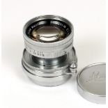 Leitz Collapsible Summicron 5cm f2 Leica Screw Fit Lens. #1479280. With caps. (condition 5F).