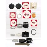 Collection of Leica Lens Hoods & Caps etc.