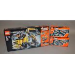 3 boxed Lego Technic Power Functions sets which includes; Cherry Picker 8292 and 2 8293 sets,
