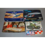 A mixed lot of mainly model kits, which includes; Star Trek U.S.S Enterprise with fiber optic