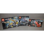 3 boxed Lego Technic sets, 8273, 42041 and 8295, all boxes are sealed and are VG (3).