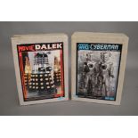 2 Sevans Doctor Who plastic kits, Cyberman and Dalek both are 1:5 scale (2).