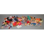 A mixed lot which includes; A Sindy doll, sindy clothes and accessories, Trolls figures, fashion