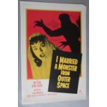 I Married a Monster from Outer Space (1958) original US one sheet film poster. The German