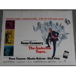 The Anderson Tapes original British Quad film poster starring Sean Connery directed by Sidney Lumet,