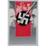 Vic Fair Original art for the Nazi film picturing the swastika, a hospital scene and a scalpel