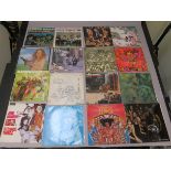 16 Rock / Blues LP vinyl records including the Jimi Hendrix Experience Axis: Bold as Love gatefold