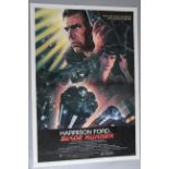 Blade Runner (1982) US one sheet film poster starring Harrison Ford and directed by Ridley Scott