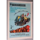 The Time Machine US one sheet film poster from H G Wells novel re-release from 1972, 27 x 41 inch on