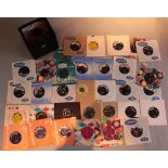 30+ Vintage 7 inch singles most in company sleeves including mainly 50s & 60s Rock n Roll - Billy