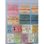 The Beatles Tuesday 4th June 1963 concert ticket stubs for Town Hall Birmingham (upper gallery) 8/