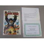Tom Cruise hand signed Mission Impossible #1 comic from May 1996 containing three panels of Ethan