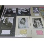 TONY HANCOCK autograph with photos and signatures of Sid James, Sylvia Syms, Hattie Jacques, Moira