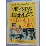 The Glenn Miller Story 1960 re-release US thirty by forty film poster starring James Stewart as