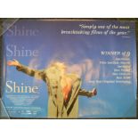 Collection of approx 60 UK Quad film posters titles include Shine, Born on the 4th of July