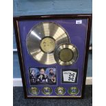 Frank Sinatra Gold disc framed limited edition number 9 of 399 complete with signature of Eugene